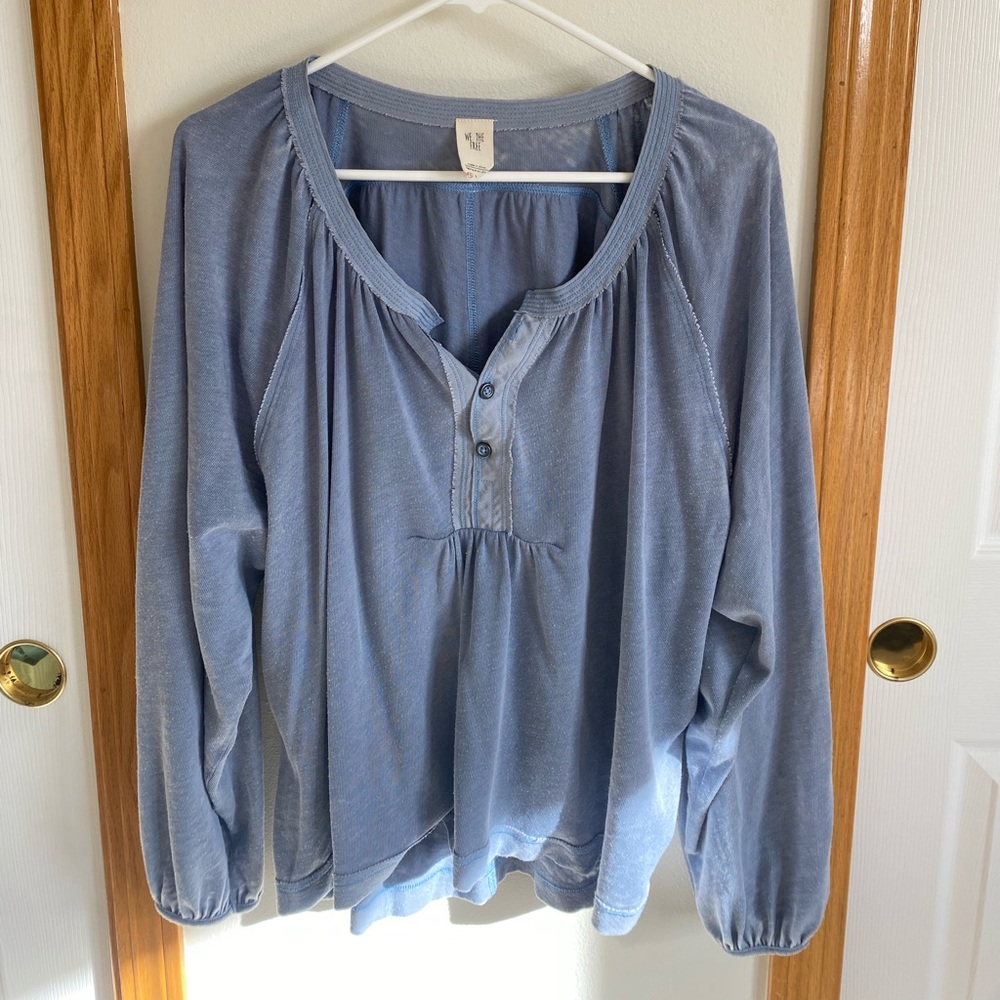 We the Free - Free People - XS, Blue Long-sleeve top